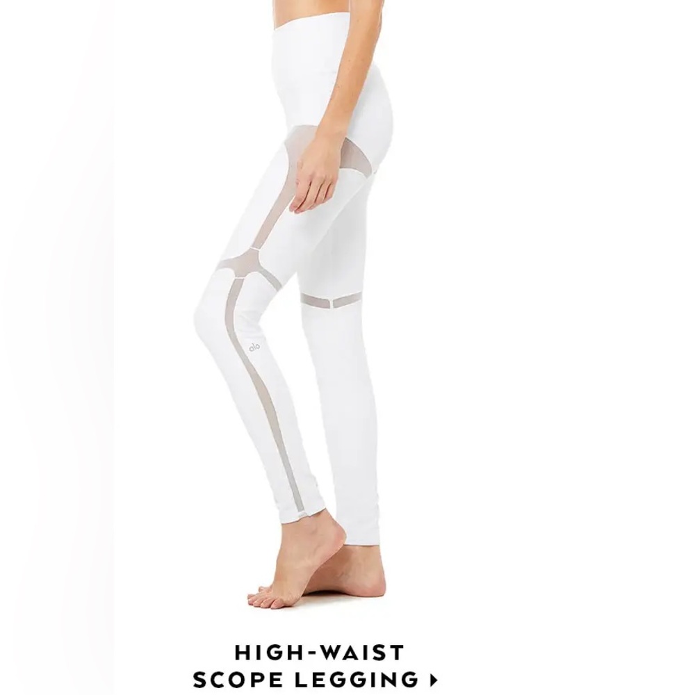 NEW ALO YOGA HIGH WAIST MESH SCOPE LEGGINGS